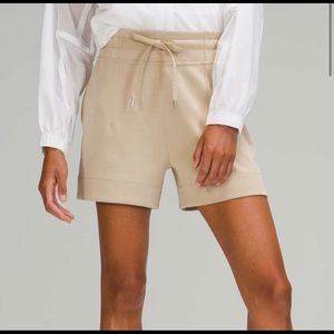 Lululemon Soft Ambitions Tan Shorts (RARE)